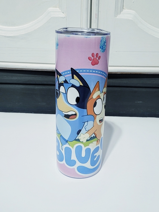 Other - Bluey Stainless Steel Cartoon Travel Tumbler - Pink & Blue